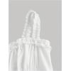 imageSOLY HUX Womens Layered Ruffle Hem Dress Sleeveless Ruched Asymmetrical Long Party DressesPlain White