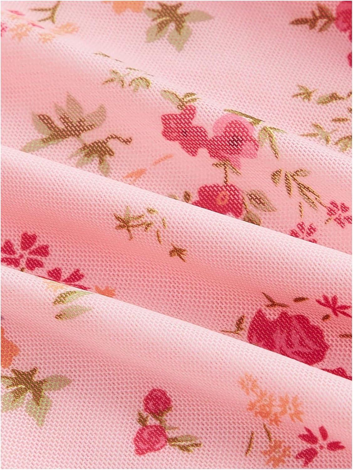 imageSOLY HUX Womens Vintage Floral Dress Summer Cap Sleeve Mini Dresses Going Out Beach Short DressPink Floral