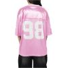 imageSOLY HUX Jersey Shirts for Women Y2k Graphic Number Oversized Tees V Neck Half Sleeve Cute Soccer Streetwear T Shirt TopsLight Pink Number