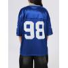 imageSOLY HUX Jersey Shirts for Women Y2k Graphic Number Oversized Tees V Neck Half Sleeve Cute Soccer Streetwear T Shirt TopsRoyal Blue Letter