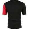 imageSOLY HUX Mens Color Block Letter Graphic Tops Short Sleeve T Shirt Summer Tee TopBlack and Red