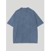 imageSOLY HUX Mens Graphic Print TShirt Vintage Drop Shoulder Short Sleeve Casual Loose Tees Summer OutfitsDusty Blue