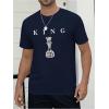 imageSOLY HUX Mens Graphic Tees Crew Neck T Shirts Short Sleeve TShirts Casual Summer StreetwearDark Blue Graphic