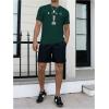 imageSOLY HUX Mens Graphic Tees Crew Neck T Shirts Short Sleeve TShirts Casual Summer StreetwearDark Green Graphic
