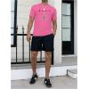 imageSOLY HUX Mens Graphic Tees Crew Neck T Shirts Short Sleeve TShirts Casual Summer StreetwearLight Pink Graphic