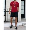 imageSOLY HUX Mens Graphic Tees Crew Neck T Shirts Short Sleeve TShirts Casual Summer StreetwearRed Graphic