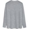imageSOLY HUX Mens T Shirts Playing Card Graphic Print Long Sleeve Round Neck Tee TopsGrey Letter