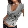 imageSOLY HUX Womens Graphic Tees Y2K Vintage Gothic Tops 2000s Streetwear Shirt Emo Scene Alternative Clothes for WomenGrey Graphic
