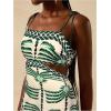 imageSOLY HUX Womens Summer Maxi Dress Boho Print Tie Shoulder Spaghetti Strap Cut Out Tie Back Cami Dresses SundressGreen Print