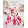 imageSOLY HUX Womens Tie Dye Cami Dress Halter Backless Sleeveless A Line Short Summer Dresses SundressPink Floral