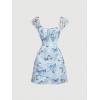 imageSOLY HUX Womens Vintage Floral Dress Summer Cap Sleeve Mini Dresses Going Out Beach Short DressLight Blue