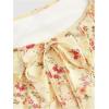 imageSOLY HUX Womens Vintage Floral Dress Summer Cap Sleeve Mini Dresses Going Out Beach Short DressYellow Floral