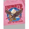imageSOLY HUX Womens Y2k Vintage Graphic Short Sleeve Tee Tops Crew Neck Crop Tops for Summer Going Out T ShirtsHot Pink Eagle