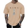 imageSOLY HUX Mens Graphic Tees Crew Neck T Shirts Short Sleeve TShirts Casual Summer StreetwearApricot Graphic