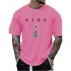 imageSOLY HUX Mens Graphic Tees Crew Neck T Shirts Short Sleeve TShirts Casual Summer StreetwearLight Pink Graphic