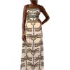 imageSOLY HUX Womens Summer Maxi Dress Boho Print Tie Shoulder Spaghetti Strap Cut Out Tie Back Cami Dresses SundressMulti Printed