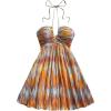 imageSOLY HUX Womens Tie Dye Cami Dress Halter Backless Sleeveless A Line Short Summer Dresses SundressMulticoloured