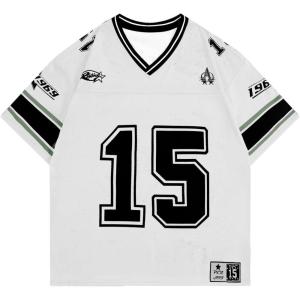 imageSOLY HUX Mens Graphic Jersey TShirts V Neck Racing Print Casual Tees Streetwear Summer Top TshirtWhite Graphic