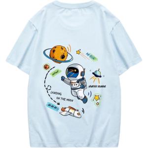 imageSOLY HUX Mens Graphic Tees Y2K Alien T Shirts Vintage Shirts 90s Oversized Streetwear TopsLight Blue Graphic Print