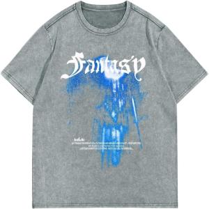 imageSOLY HUX Mens Letter Print Graphic T Shirt Short Sleeve Round Neck Summer Tee TopsLight Blue Graphic