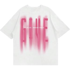 imageSOLY HUX Mens Letter Print Graphic T Shirt Short Sleeve Round Neck Summer Tee TopsWhite Letter Print