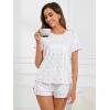 imageSOLY HUX Pajama Set for Women Cute Print Short Sleeve Tee and Shorts Lounge SleepwearMulti Ditsy Floral