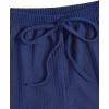 imageSOLY HUX Womens Button Front Ribbed Knit Tank Top and Shorts Pajama Set Sleepwear Lounge SetsPlain Dark Blue