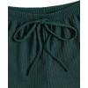 imageSOLY HUX Womens Button Front Ribbed Knit Tank Top and Shorts Pajama Set Sleepwear Lounge SetsPlain Dark Green