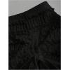 imageSOLY HUX Womens Lace Ruffle Mini Skirt Y2k Ruched Drawstring Summer Going Out SkirtsPlain Black