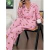 imageSOLY HUX Womens Long Sleeve Fall Pajamas Cute Print 2 Piece Sleepwear Matching Shirts and Pants Lounge SetPink Graphic