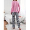 imageSOLY HUX Womens Pajama Set Cute Cartoon Print Sleepwear Long Sleeve Tee and Pants LoungewearMulticoloured Koala
