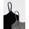 imageSOLY HUX Womens Pajama Sets Lounge Sets Ribbed Knit Cami Crop Top and Shorts Sleepwear PJ 3 SetsBlack Grey White