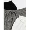 imageSOLY HUX Womens Pajama Sets Lounge Sets Ribbed Knit Cami Crop Top and Shorts Sleepwear PJ 3 SetsBlack Grey White