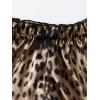 imageSOLY HUX Womens Plus Size Lingerie Set Spaghetti Strap Lace Trim Bralette and Shorts Sleepwear Pajama SetBlack Leopard Print