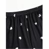 imageSOLY HUX Womens Plus Size Pajama Set Cute Cartoon Print Sleepwear Cami Top and Shorts LoungewearBlack Heart