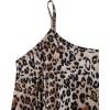 imageSOLY HUX Womens Plus Size Pajama Set Cute Cartoon Print Sleepwear Cami Top and Shorts LoungewearBrown Leopard