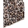 imageSOLY HUX Womens Plus Size Pajama Set Cute Cartoon Print Sleepwear Cami Top and Shorts LoungewearBrown Leopard