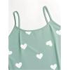 imageSOLY HUX Womens Plus Size Pajama Set Cute Cartoon Print Sleepwear Cami Top and Shorts LoungewearGreen Heart