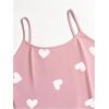 imageSOLY HUX Womens Plus Size Pajama Set Cute Cartoon Print Sleepwear Cami Top and Shorts LoungewearPink Heart