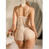 imageSOLY HUX Womens Sheer Mesh Pajama Bowknot Camisole Top and Shorts 2 Piece Lounge Set See Through LingerieWhite Heart
