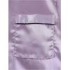 imageSOLY HUX Womens Silk Satin Pajamas Short Sleeve Button Down Sleepwear Loungewear Shorts Set 2 PieceLilac Purple