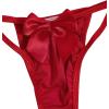 imageSOLY HUX Womens Two Piece Underwire Lingerie Set Bow Knot Cut Out Halter Bra and Panty SleepwearPure Red