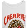 imageSOLY HUX Womens Vintage TShirt Short Sleeve Leopard Graphic Tees Crew Neck Streetwear ShirtsWhite Leopard Cherry