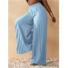imageSOLY HUX Womens Wide Leg Palazzo Pleated Pants High Waisted Flowy Loose Dressy Casual Long TrousersLight Blue
