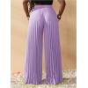 imageSOLY HUX Womens Wide Leg Palazzo Pleated Pants High Waisted Flowy Loose Dressy Casual Long TrousersMauve Purple