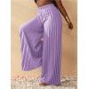 imageSOLY HUX Womens Wide Leg Palazzo Pleated Pants High Waisted Flowy Loose Dressy Casual Long TrousersMauve Purple