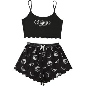 imageSOLY HUX womens SoftBlack Moon Letter