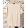 imageSOLY HUX Mens Letter Print Short Sleeve T Shirt Round Neck Summer Casual Tee TopsApricot Letter