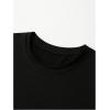 imageSOLY HUX Mens Letter Print Short Sleeve T Shirt Round Neck Summer Casual Tee TopsBlack Letter