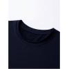 imageSOLY HUX Mens Letter Print Short Sleeve T Shirt Round Neck Summer Casual Tee TopsDark Blue Letter